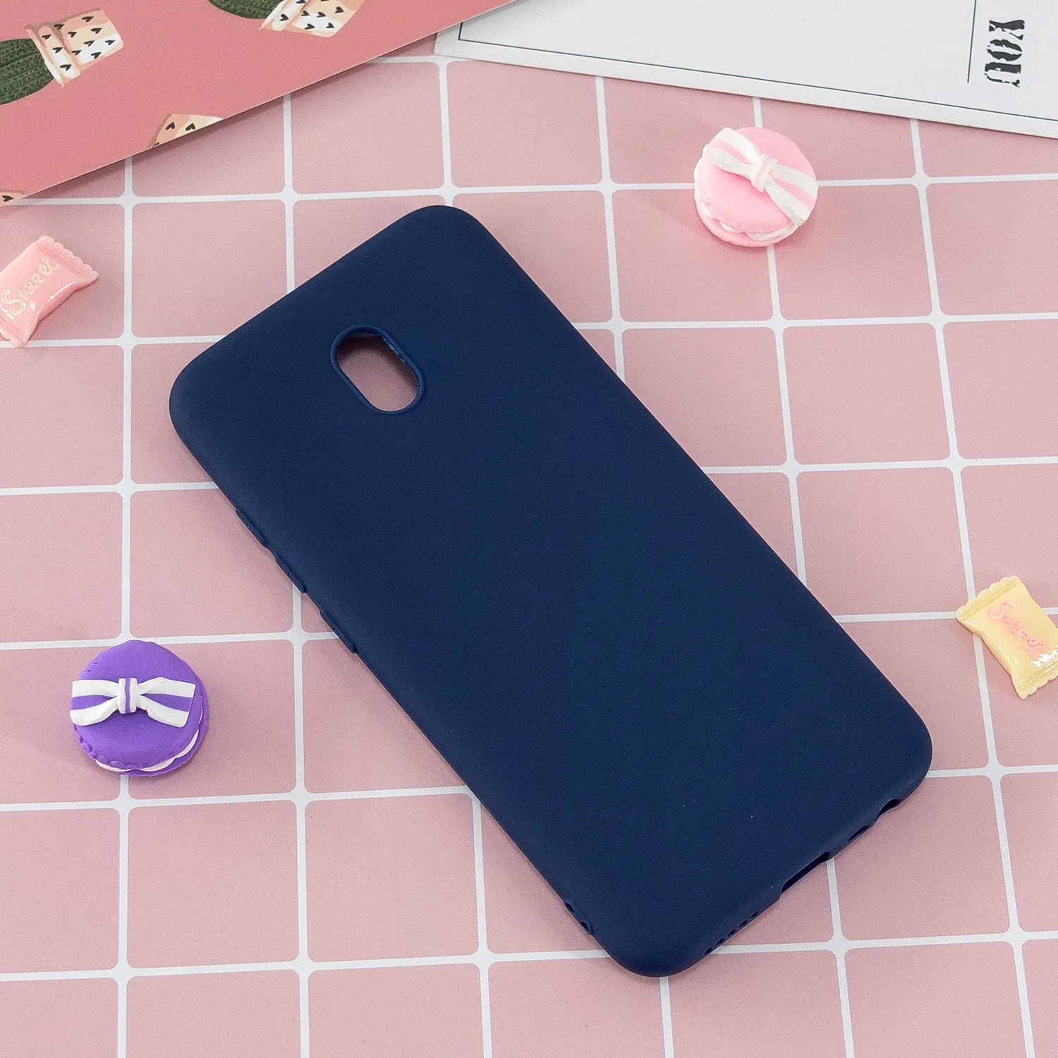 For Redmi 8 8A note 8T TPU Back Cover Soft Candy Color Frosted Surface Shockproof TPU Mobile Phone Protective Case 7
