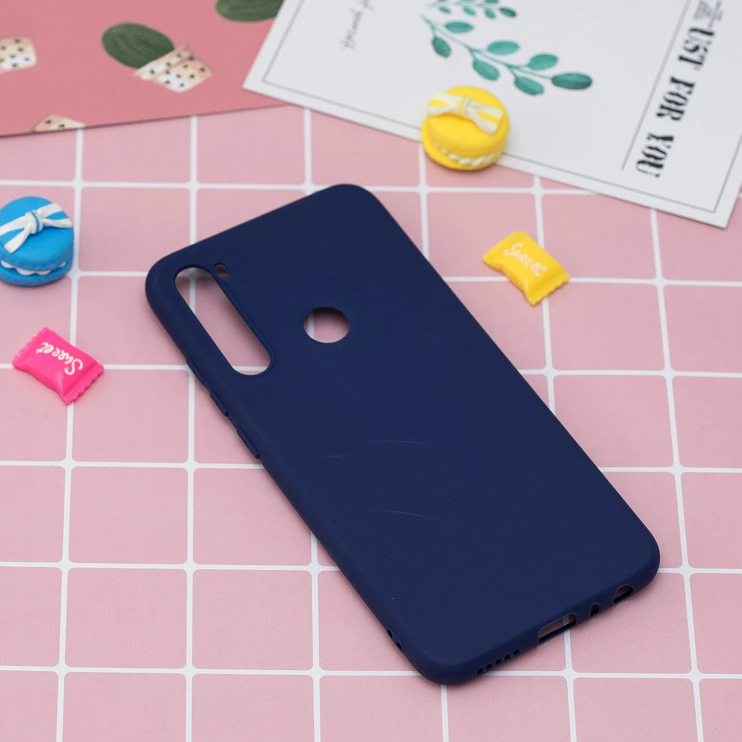 For Redmi 8 8A note 8T TPU Back Cover Soft Candy Color Frosted Surface Shockproof TPU Mobile Phone Protective Case 7