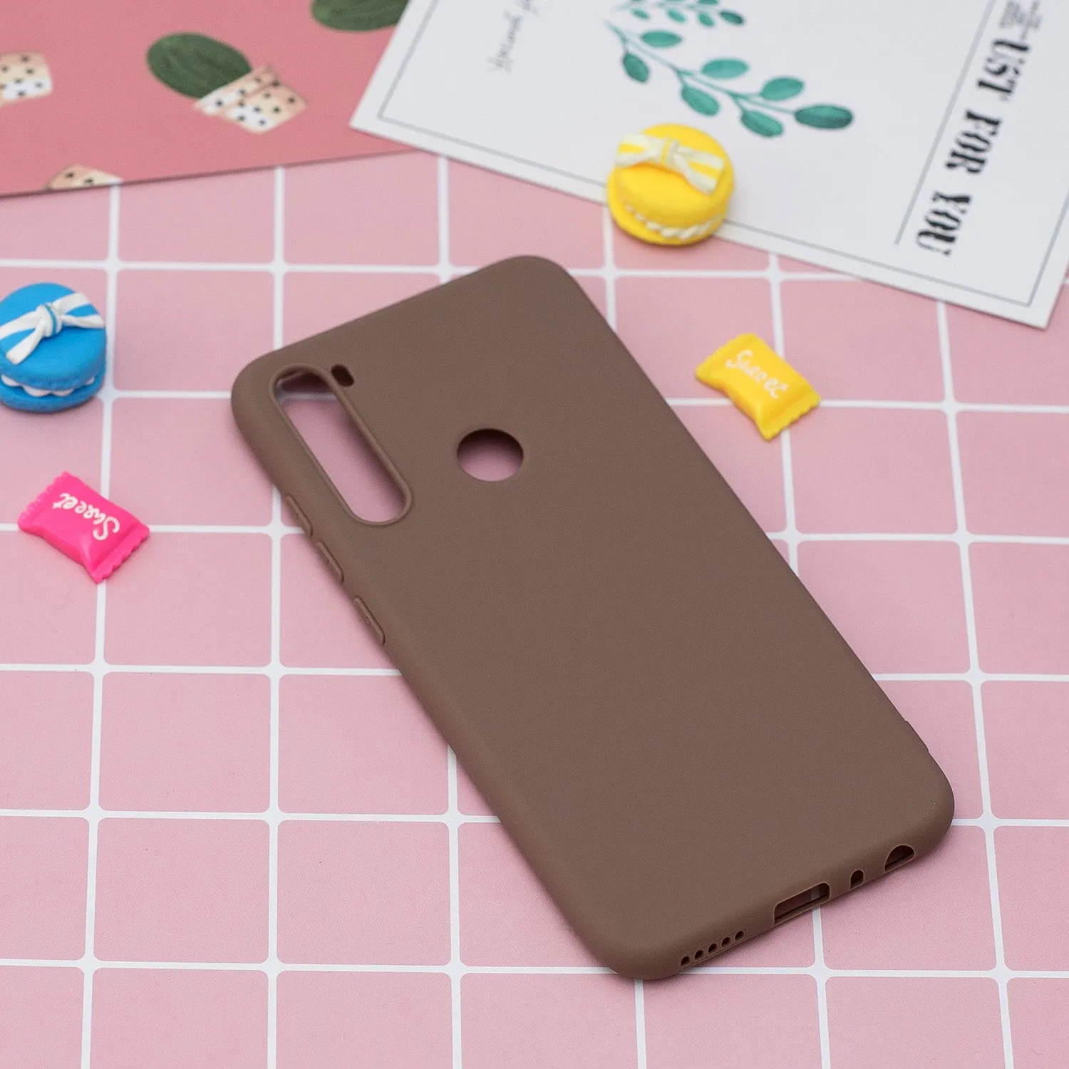 For Redmi 8 8A note 8T TPU Back Cover Soft Candy Color Frosted Surface Shockproof TPU Mobile Phone Protective Case 9