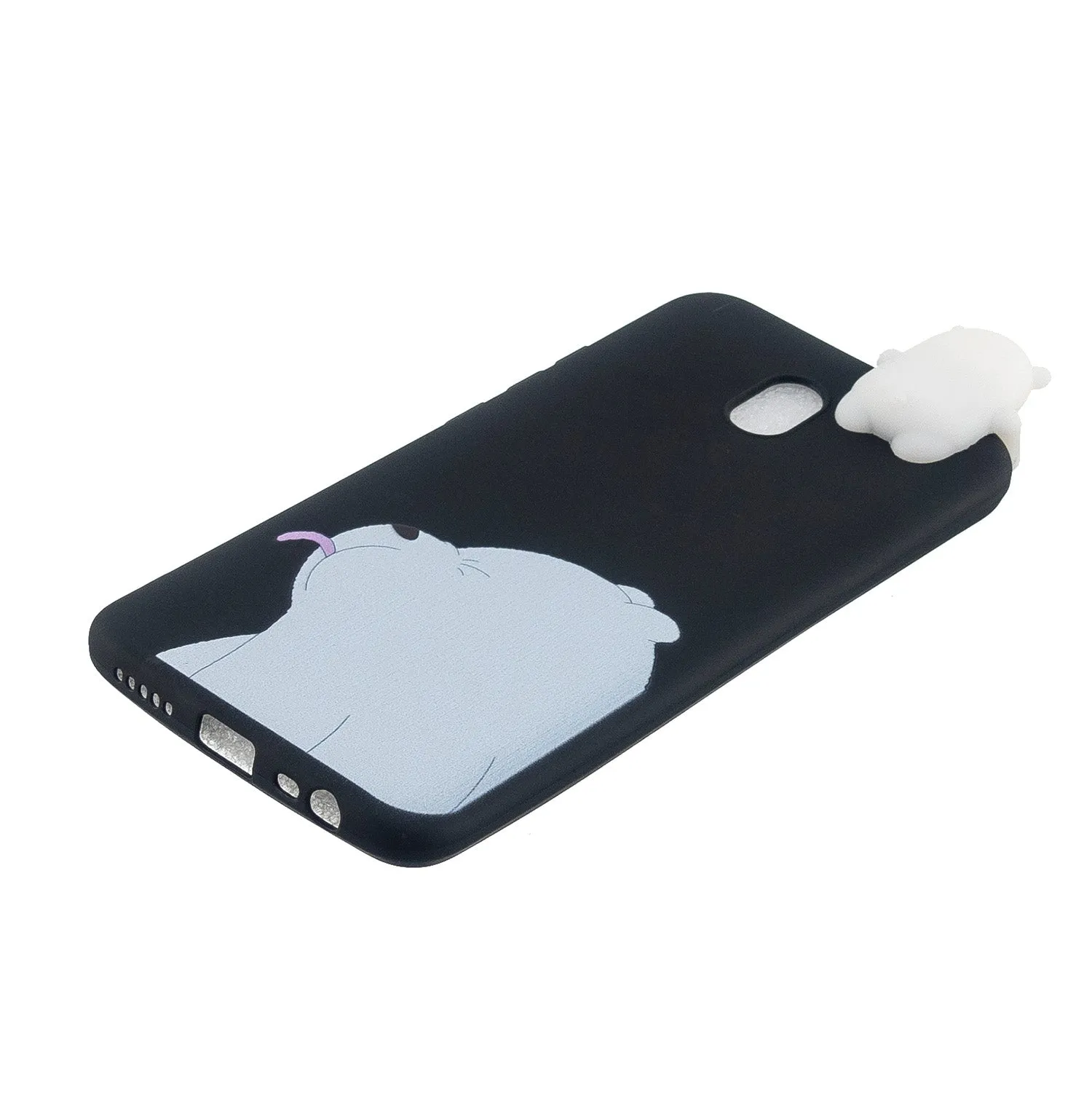 For Redmi 8/8A/5/Note 8T Mobile Phone Case Cute Cellphone Shell Soft TPU Cover with Cartoon Pig Duck Bear Kitten Lovely Pattern Black