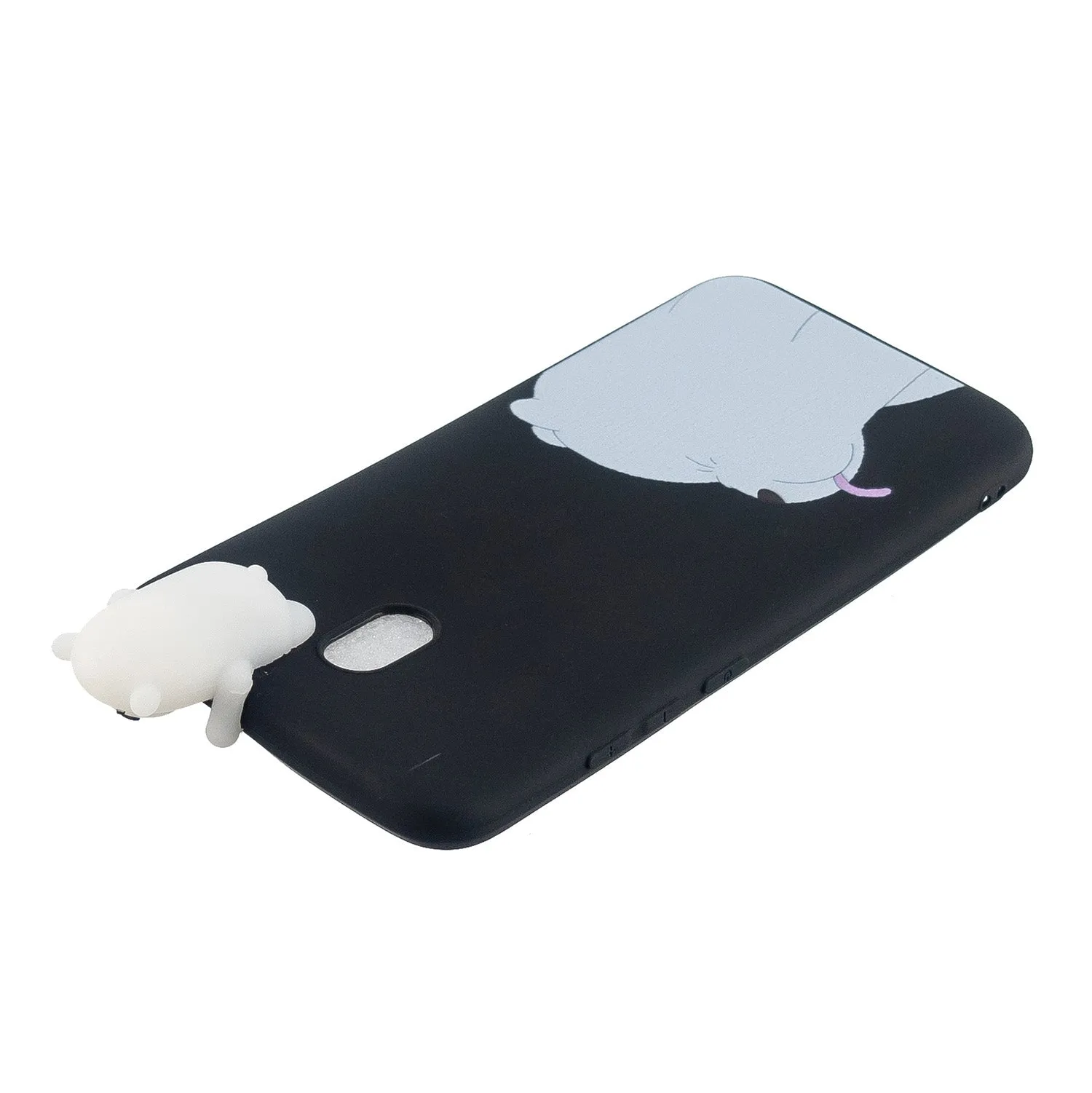 For Redmi 8/8A/5/Note 8T Mobile Phone Case Cute Cellphone Shell Soft TPU Cover with Cartoon Pig Duck Bear Kitten Lovely Pattern Black