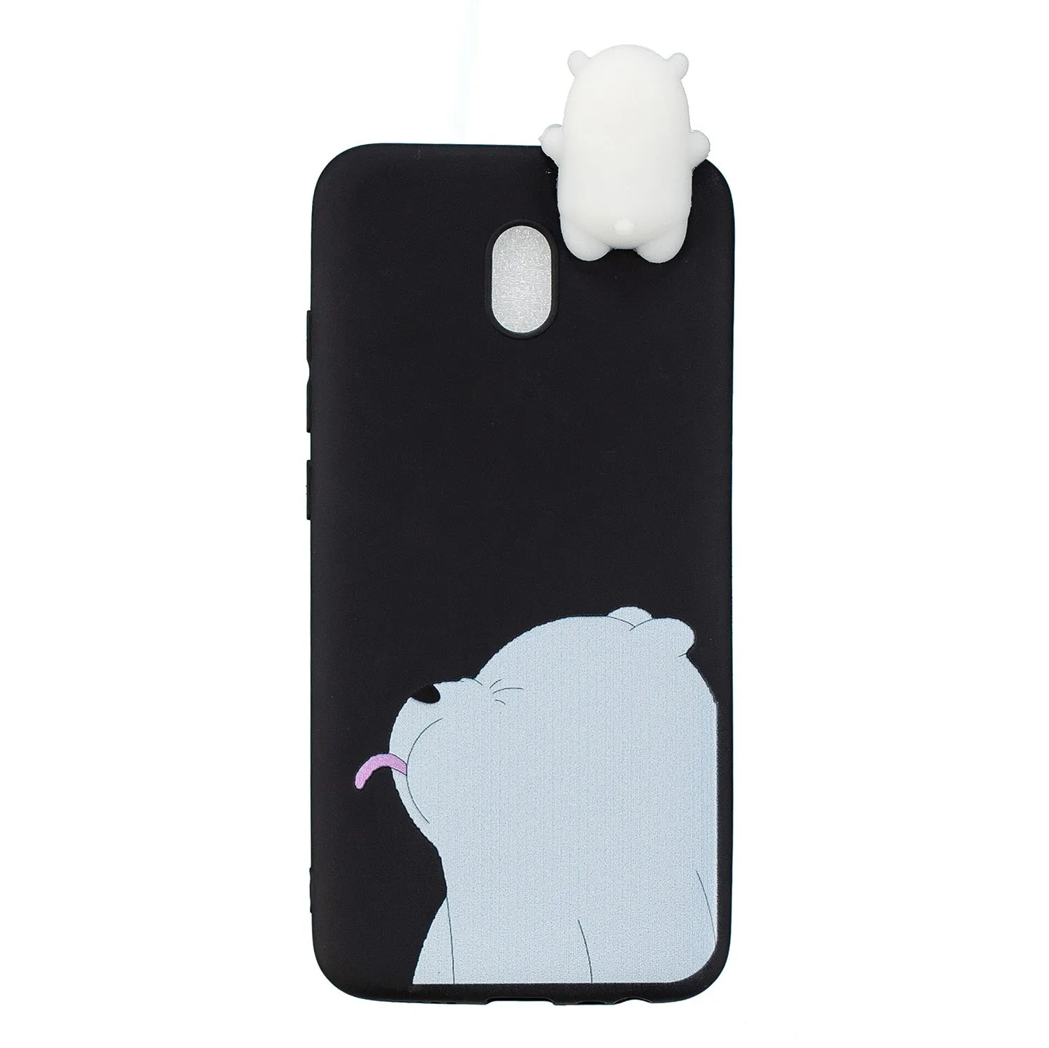 For Redmi 8/8A/5/Note 8T Mobile Phone Case Cute Cellphone Shell Soft TPU Cover with Cartoon Pig Duck Bear Kitten Lovely Pattern Black