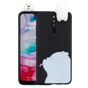 For Redmi 8/8A/5/Note 8T Mobile Phone Case Cute Cellphone Shell Soft TPU Cover with Cartoon Pig Duck Bear Kitten Lovely Pattern Black