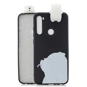 For Redmi 8/8A/5/Note 8T Mobile Phone Case Cute Cellphone Shell Soft TPU Cover with Cartoon Pig Duck Bear Kitten Lovely Pattern Black