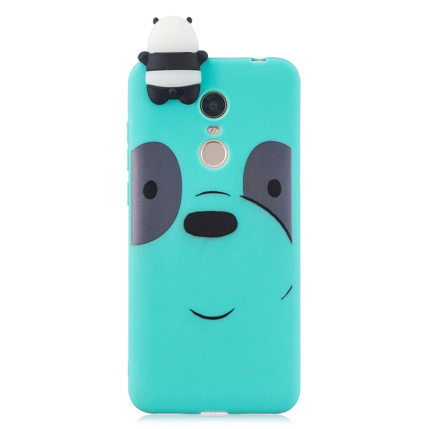 For Redmi 8/8A/5/Note 8T Mobile Phone Case Cute Cellphone Shell Soft TPU Cover with Cartoon Pig Duck Bear Kitten Lovely Pattern Light blue