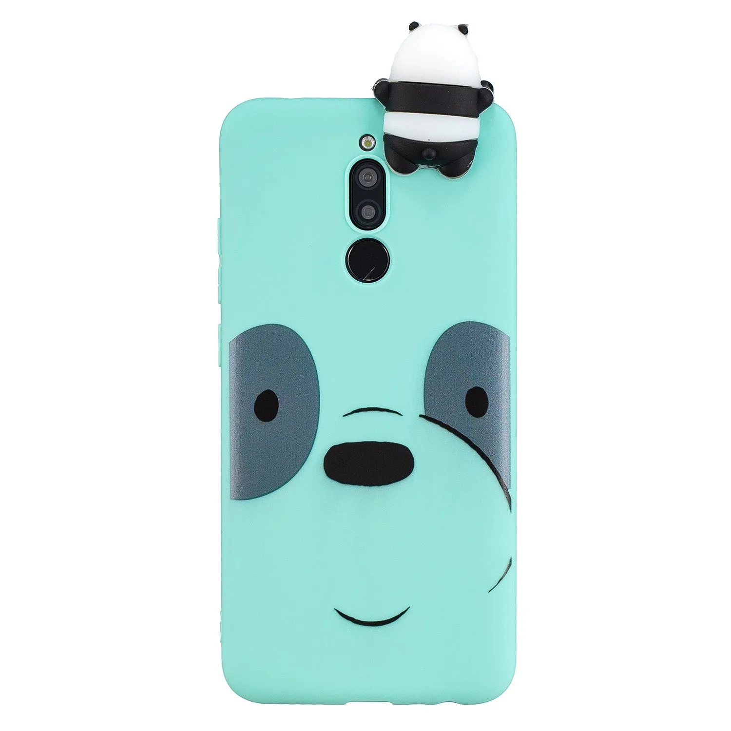 For Redmi 8/8A/5/Note 8T Mobile Phone Case Cute Cellphone Shell Soft TPU Cover with Cartoon Pig Duck Bear Kitten Lovely Pattern Light blue