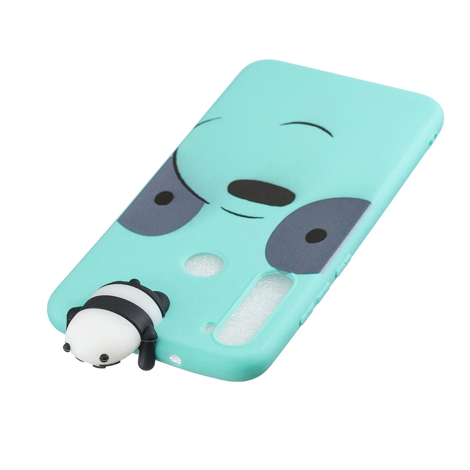 For Redmi 8/8A/5/Note 8T Mobile Phone Case Cute Cellphone Shell Soft TPU Cover with Cartoon Pig Duck Bear Kitten Lovely Pattern Light blue