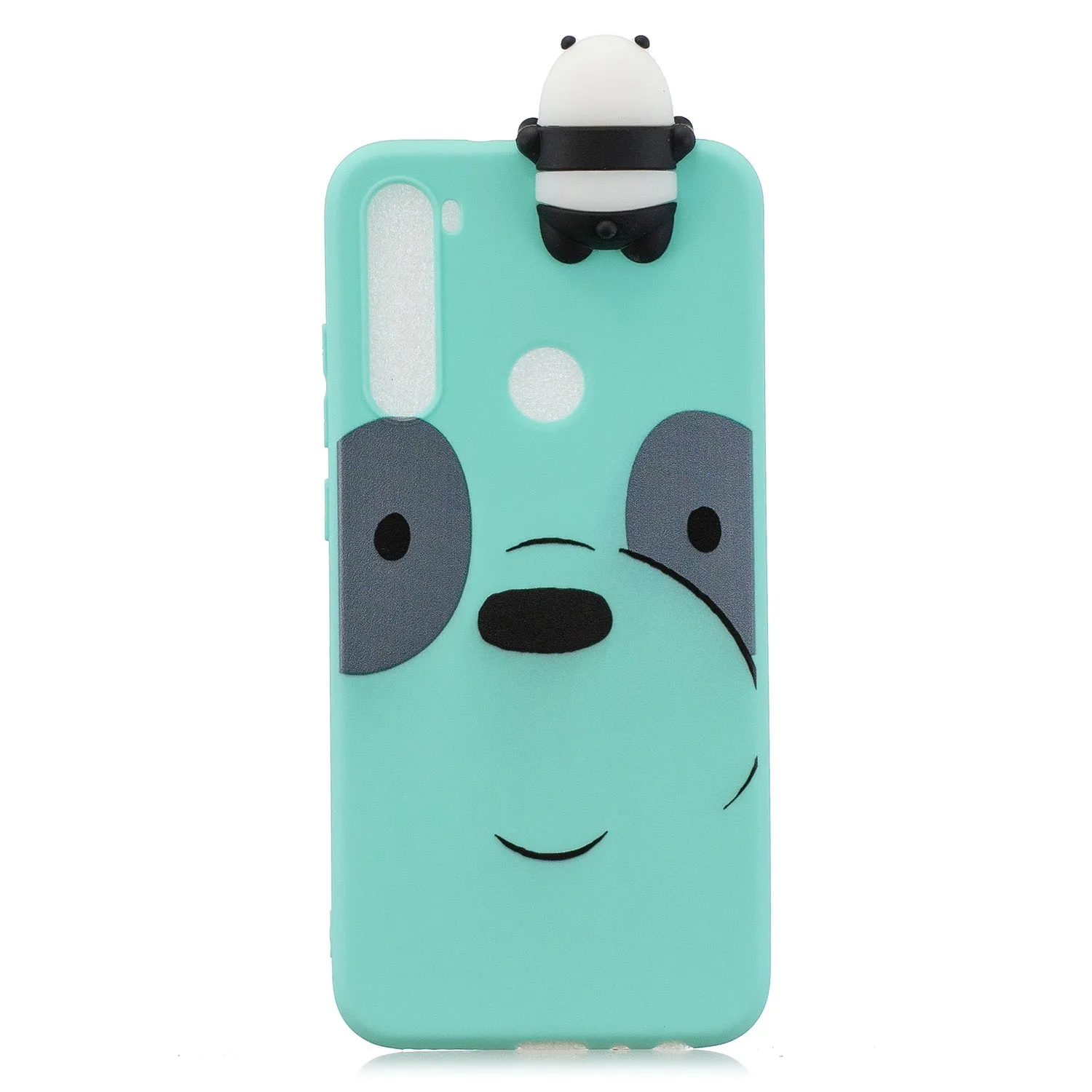 For Redmi 8/8A/5/Note 8T Mobile Phone Case Cute Cellphone Shell Soft TPU Cover with Cartoon Pig Duck Bear Kitten Lovely Pattern Light blue