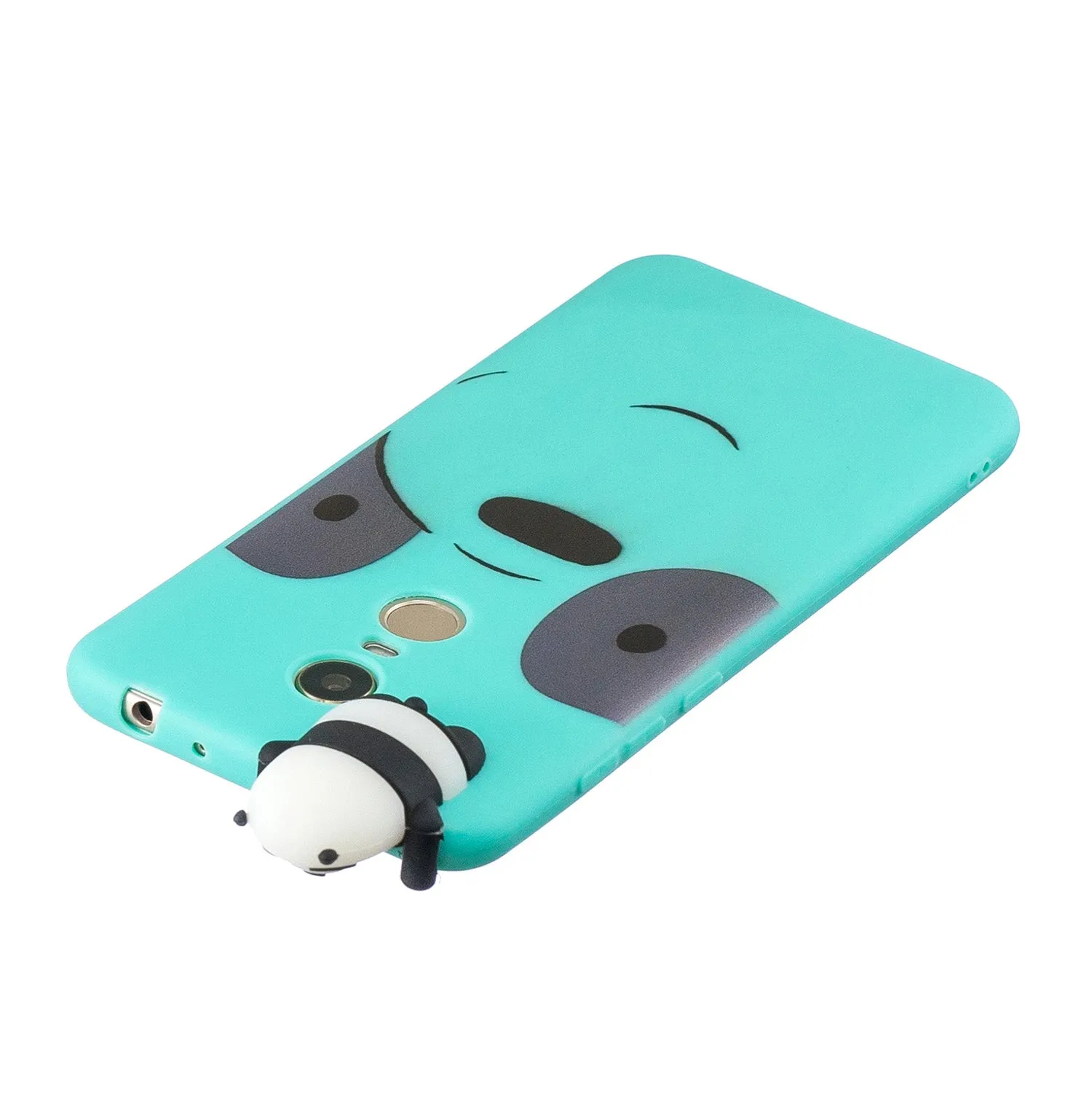 For Redmi 8/8A/5/Note 8T Mobile Phone Case Cute Cellphone Shell Soft TPU Cover with Cartoon Pig Duck Bear Kitten Lovely Pattern Light blue
