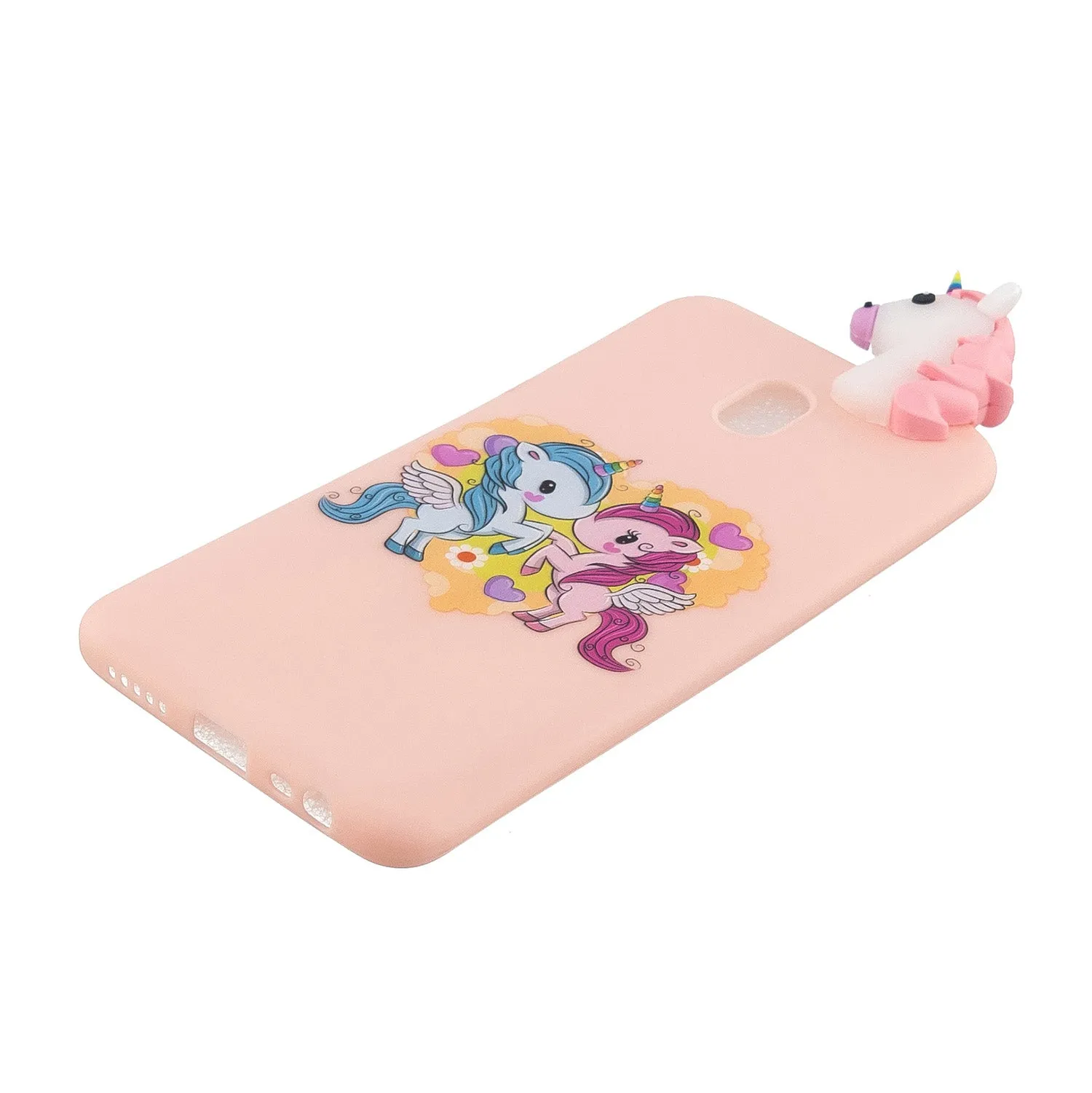 For Redmi 8/8A/5/Note 8T Mobile Phone Case Cute Cellphone Shell Soft TPU Cover with Cartoon Pig Duck Bear Kitten Lovely Pattern Pink