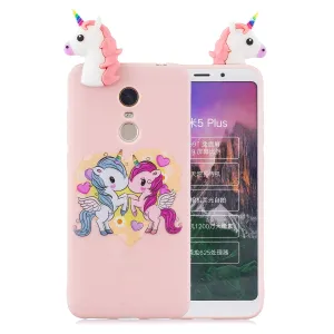 For Redmi 8/8A/5/Note 8T Mobile Phone Case Cute Cellphone Shell Soft TPU Cover with Cartoon Pig Duck Bear Kitten Lovely Pattern Pink