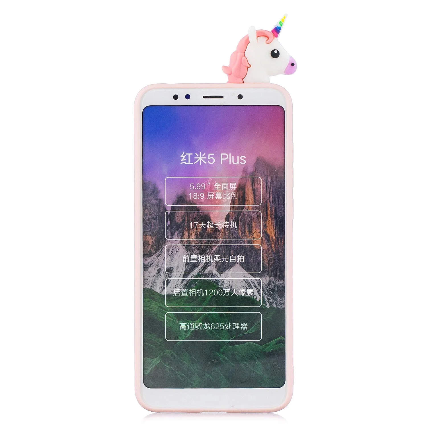 For Redmi 8/8A/5/Note 8T Mobile Phone Case Cute Cellphone Shell Soft TPU Cover with Cartoon Pig Duck Bear Kitten Lovely Pattern Pink