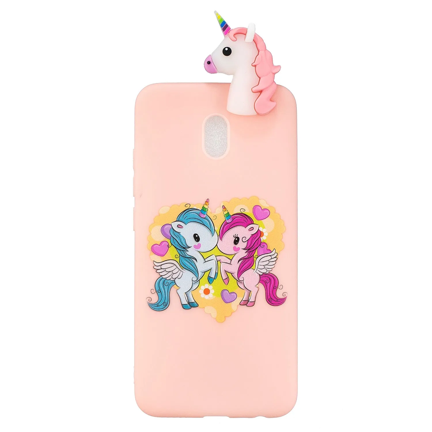 For Redmi 8/8A/5/Note 8T Mobile Phone Case Cute Cellphone Shell Soft TPU Cover with Cartoon Pig Duck Bear Kitten Lovely Pattern Pink
