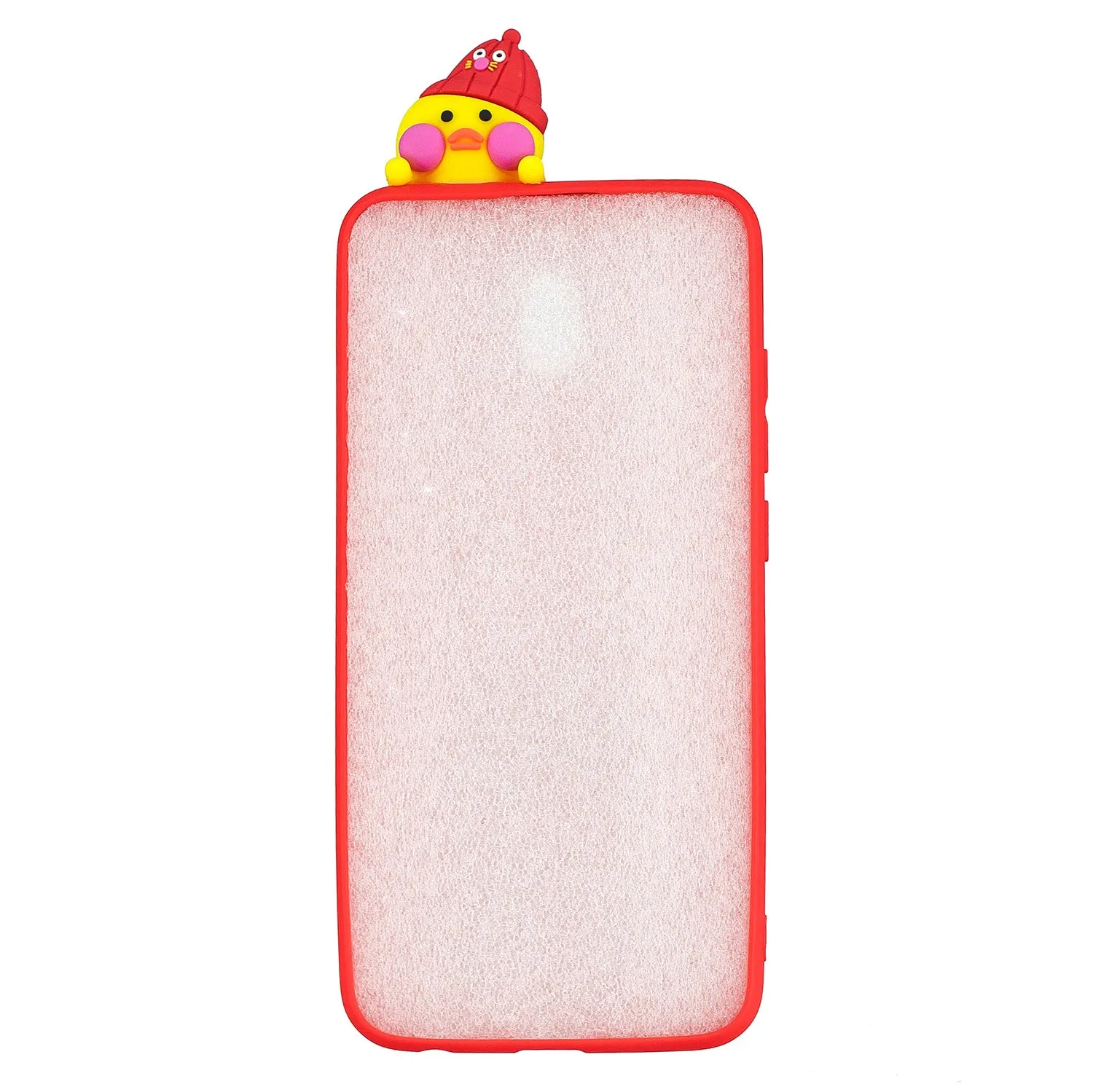 For Redmi 8/8A/5/Note 8T Mobile Phone Case Cute Cellphone Shell Soft TPU Cover with Cartoon Pig Duck Bear Kitten Lovely Pattern Red