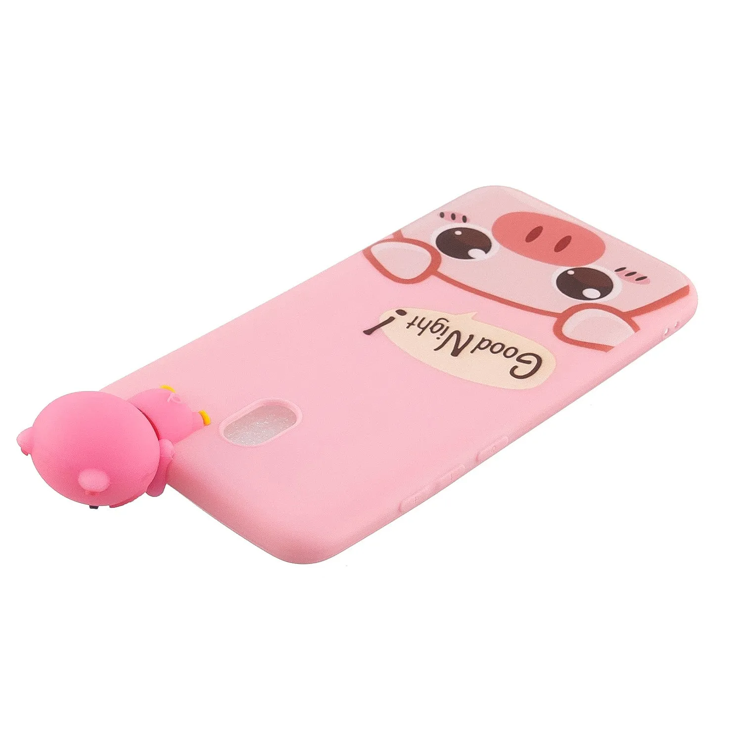 For Redmi 8/8A/5/Note 8T Mobile Phone Case Cute Cellphone Shell Soft TPU Cover with Cartoon Pig Duck Bear Kitten Lovely Pattern Rose