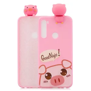 For Redmi 8/8A/5/Note 8T Mobile Phone Case Cute Cellphone Shell Soft TPU Cover with Cartoon Pig Duck Bear Kitten Lovely Pattern Rose