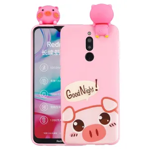 For Redmi 8/8A/5/Note 8T Mobile Phone Case Cute Cellphone Shell Soft TPU Cover with Cartoon Pig Duck Bear Kitten Lovely Pattern Rose