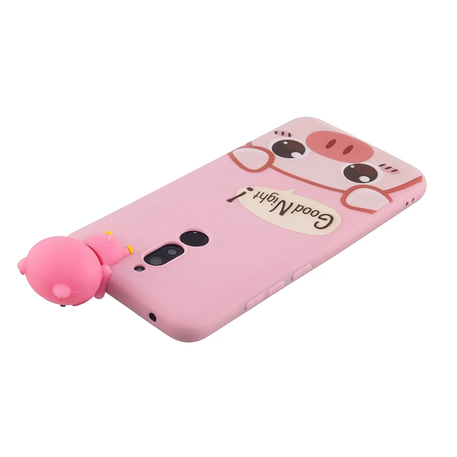 For Redmi 8/8A/5/Note 8T Mobile Phone Case Cute Cellphone Shell Soft TPU Cover with Cartoon Pig Duck Bear Kitten Lovely Pattern Rose