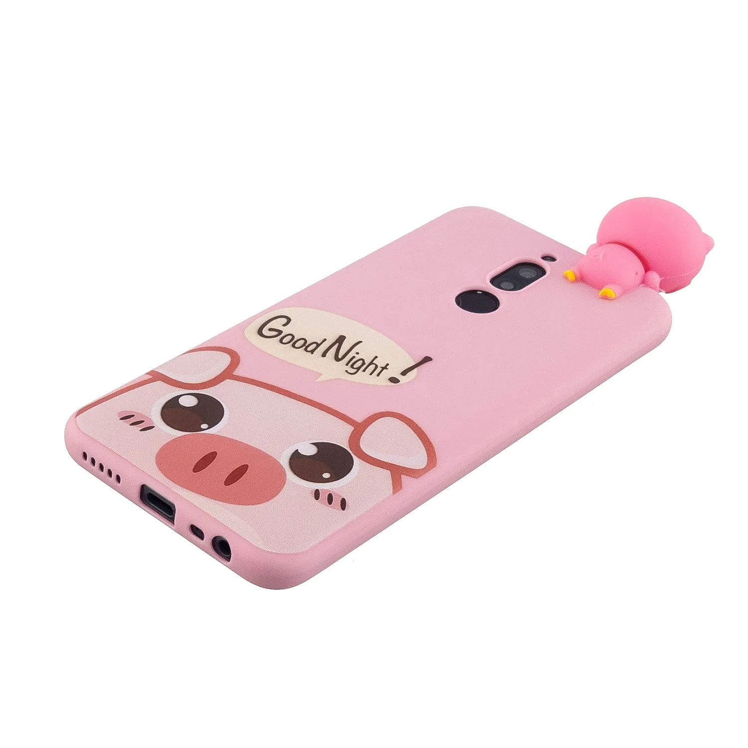 For Redmi 8/8A/5/Note 8T Mobile Phone Case Cute Cellphone Shell Soft TPU Cover with Cartoon Pig Duck Bear Kitten Lovely Pattern Rose