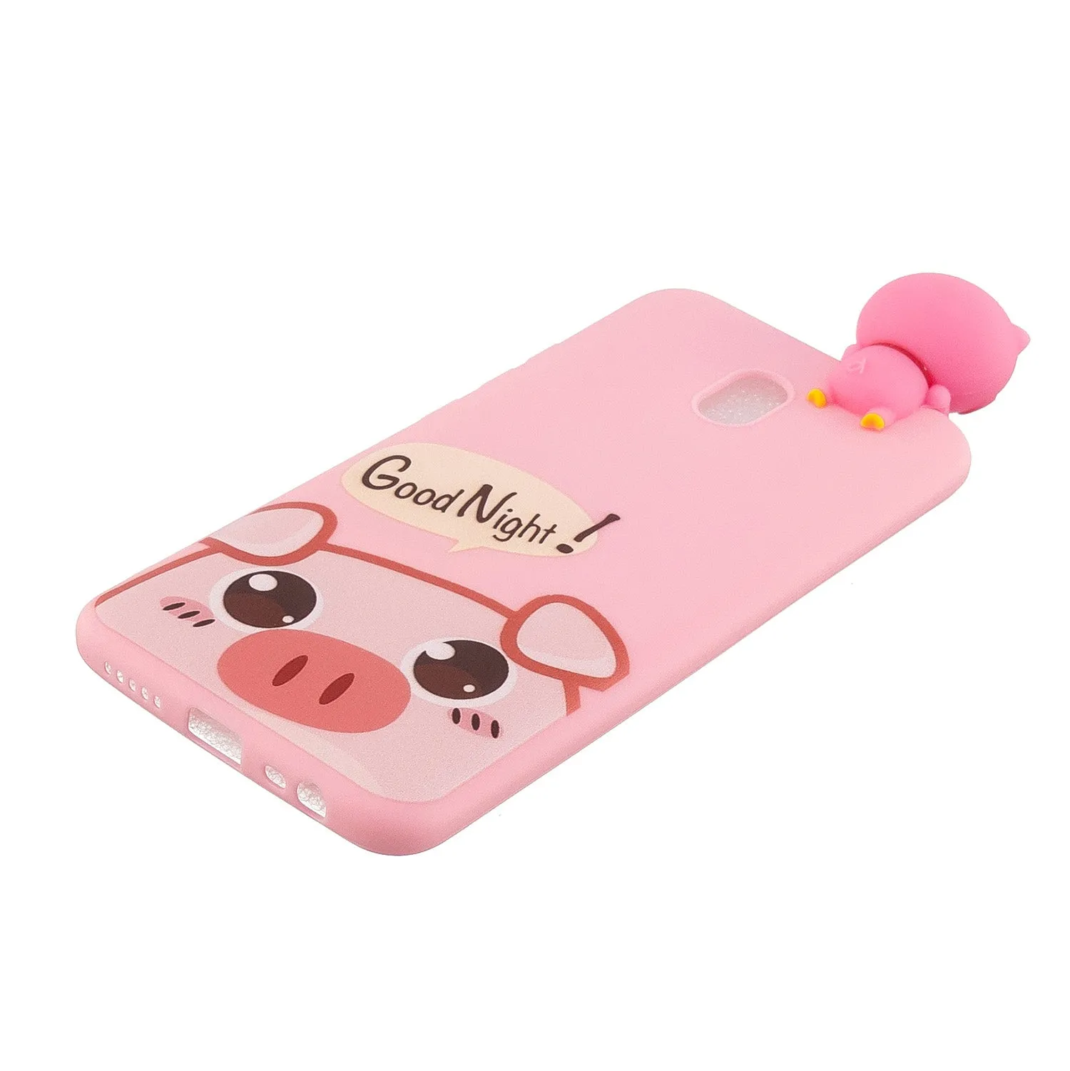 For Redmi 8/8A/5/Note 8T Mobile Phone Case Cute Cellphone Shell Soft TPU Cover with Cartoon Pig Duck Bear Kitten Lovely Pattern Rose