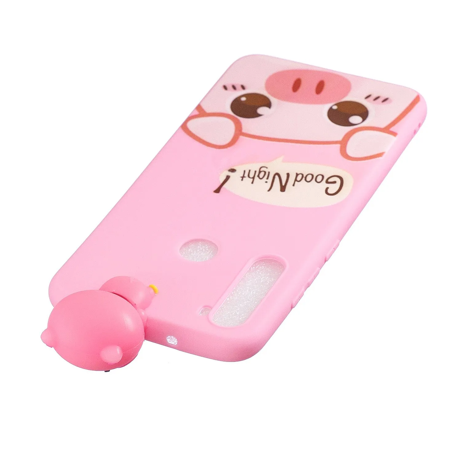 For Redmi 8/8A/5/Note 8T Mobile Phone Case Cute Cellphone Shell Soft TPU Cover with Cartoon Pig Duck Bear Kitten Lovely Pattern Rose