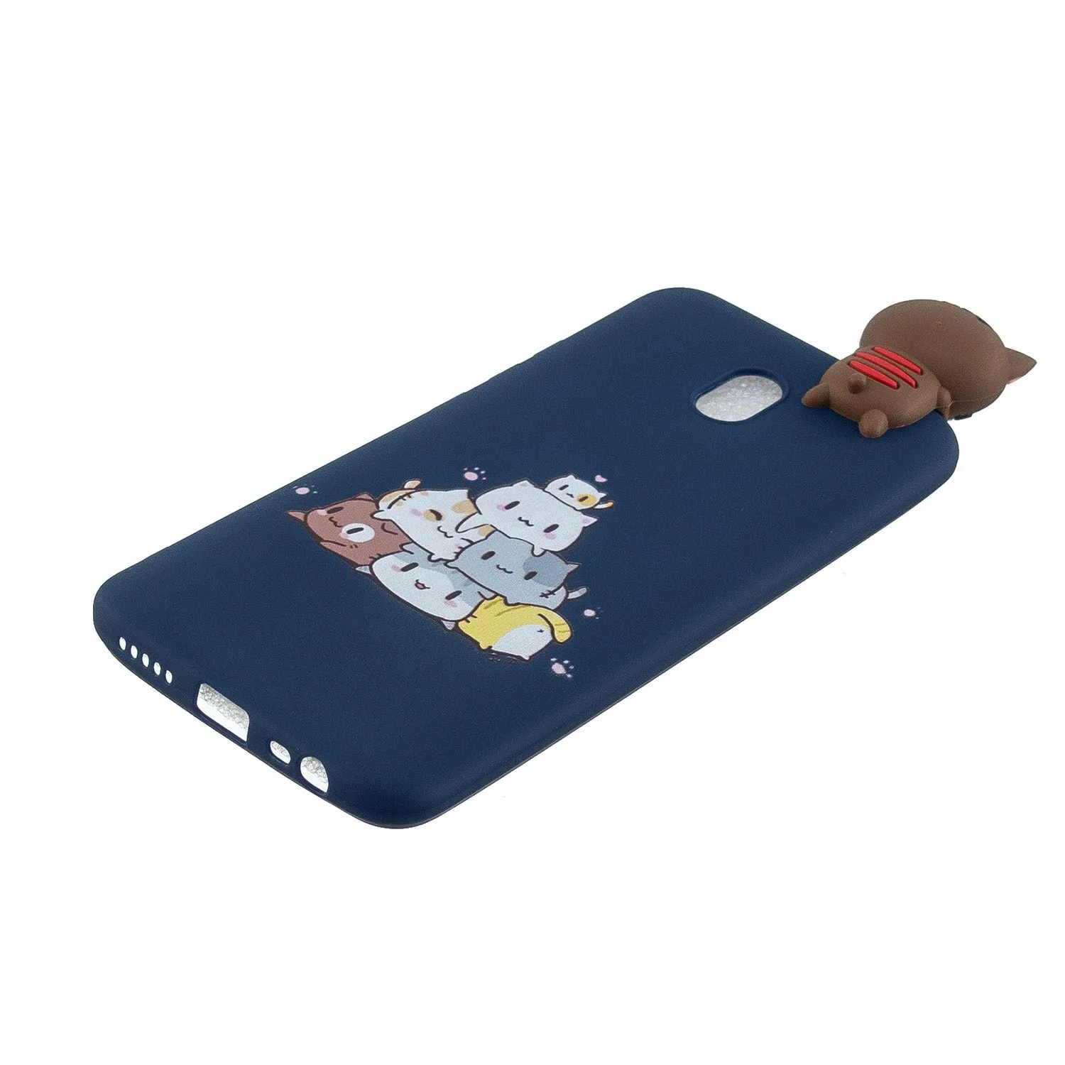 For Redmi 8/8A/5/Note 8T Mobile Phone Case Cute Cellphone Shell Soft TPU Cover with Cartoon Pig Duck Bear Kitten Lovely Pattern Royal blue