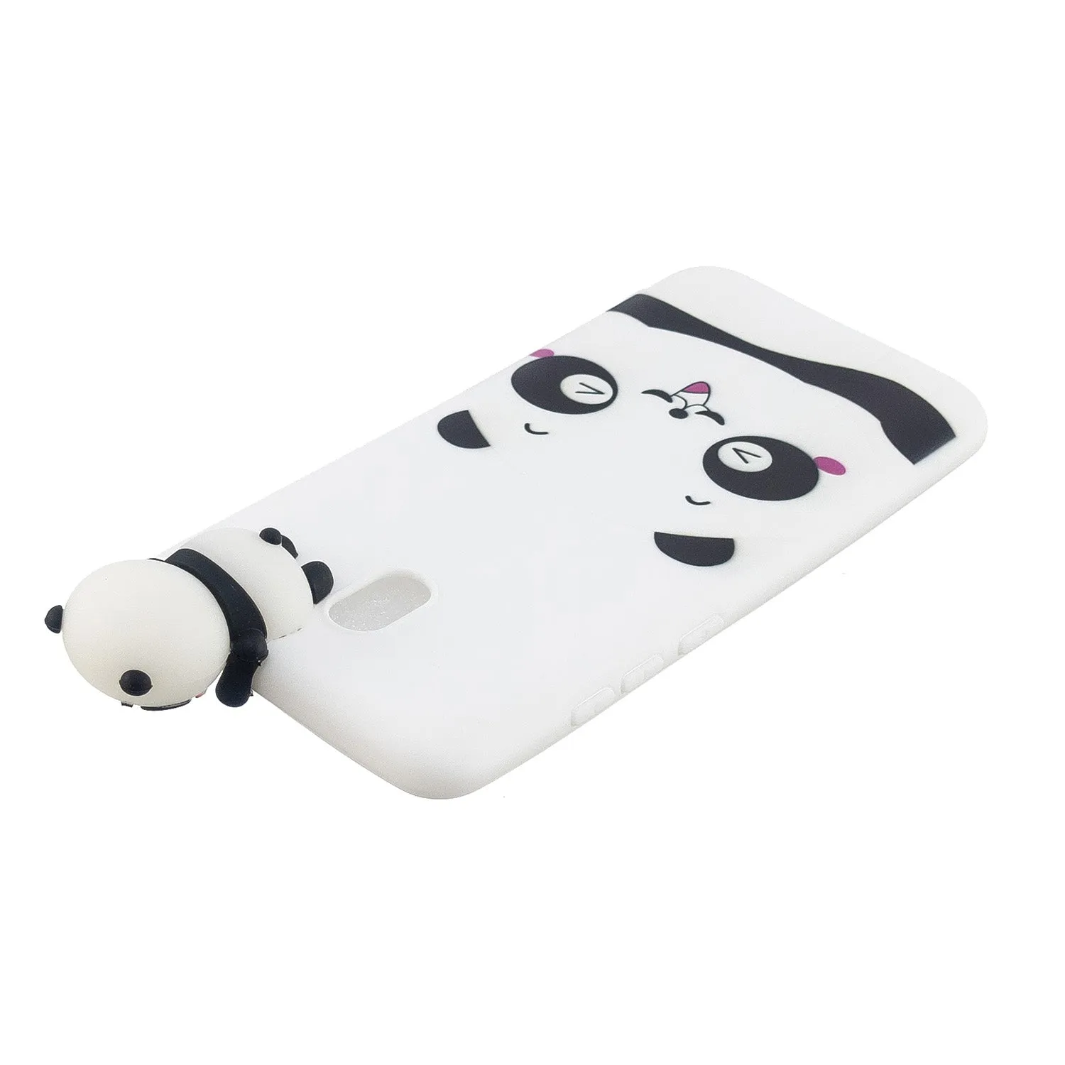 For Redmi 8/8A/5/Note 8T Mobile Phone Case Cute Cellphone Shell Soft TPU Cover with Cartoon Pig Duck Bear Kitten Lovely Pattern White
