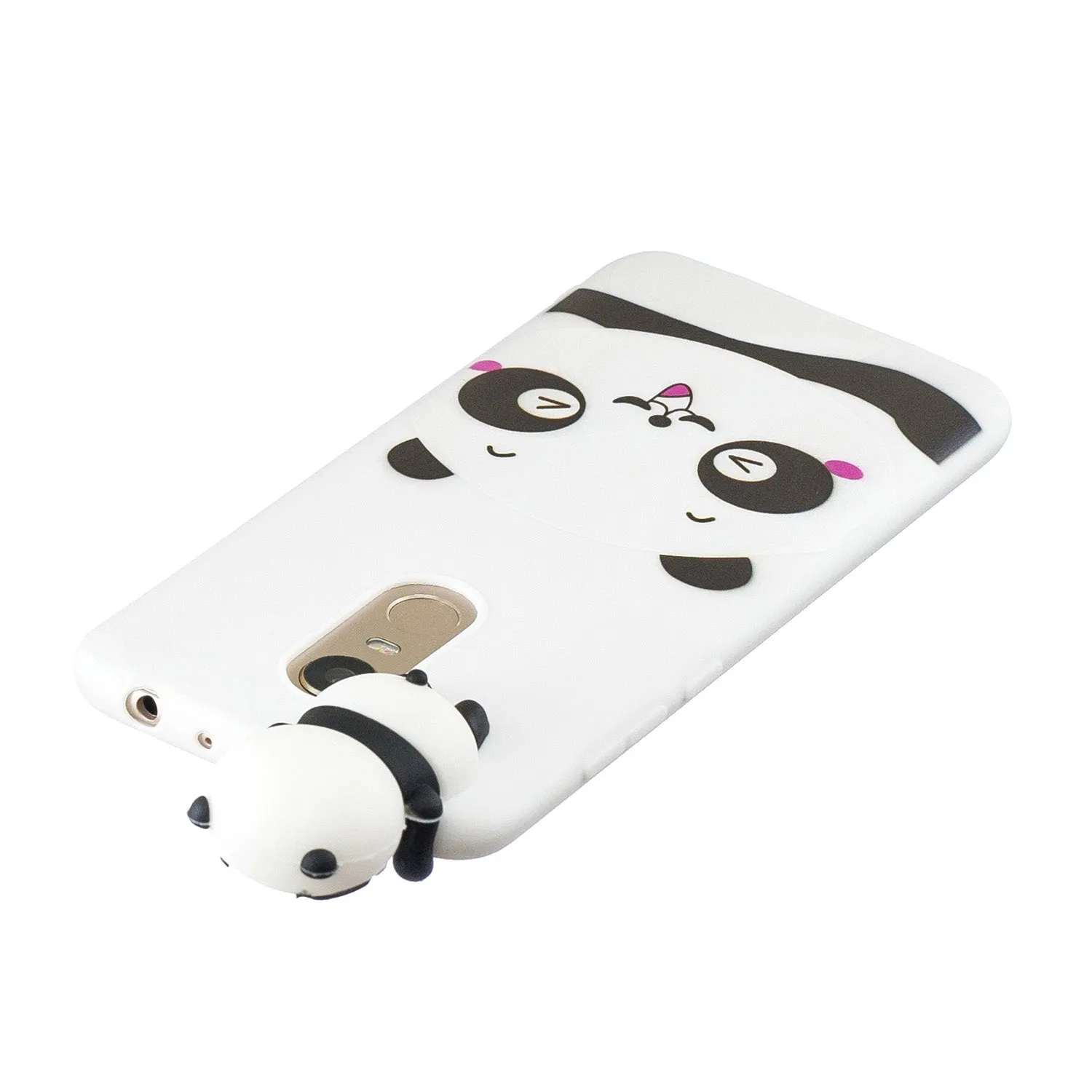 For Redmi 8/8A/5/Note 8T Mobile Phone Case Cute Cellphone Shell Soft TPU Cover with Cartoon Pig Duck Bear Kitten Lovely Pattern White