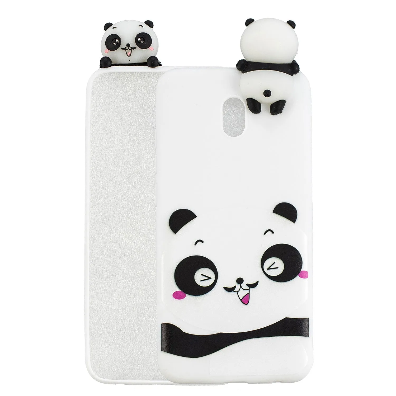 For Redmi 8/8A/5/Note 8T Mobile Phone Case Cute Cellphone Shell Soft TPU Cover with Cartoon Pig Duck Bear Kitten Lovely Pattern White
