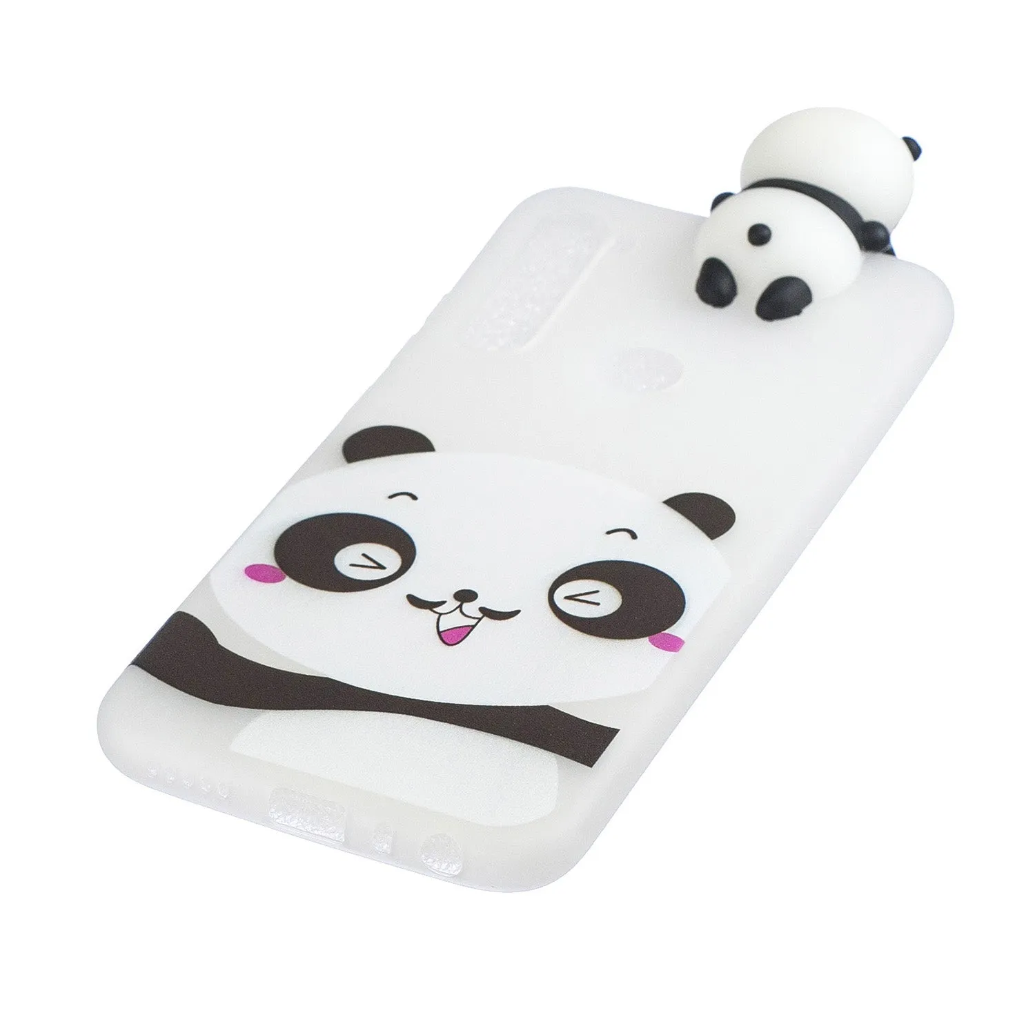 For Redmi 8/8A/5/Note 8T Mobile Phone Case Cute Cellphone Shell Soft TPU Cover with Cartoon Pig Duck Bear Kitten Lovely Pattern White