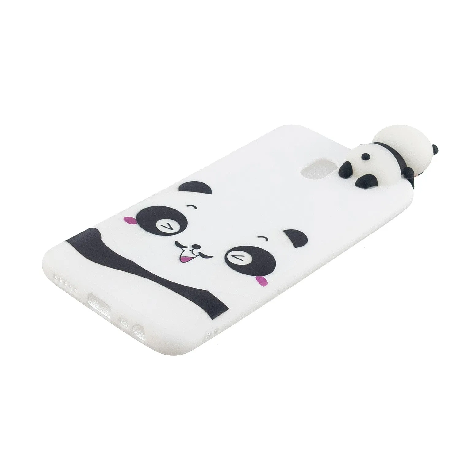 For Redmi 8/8A/5/Note 8T Mobile Phone Case Cute Cellphone Shell Soft TPU Cover with Cartoon Pig Duck Bear Kitten Lovely Pattern White