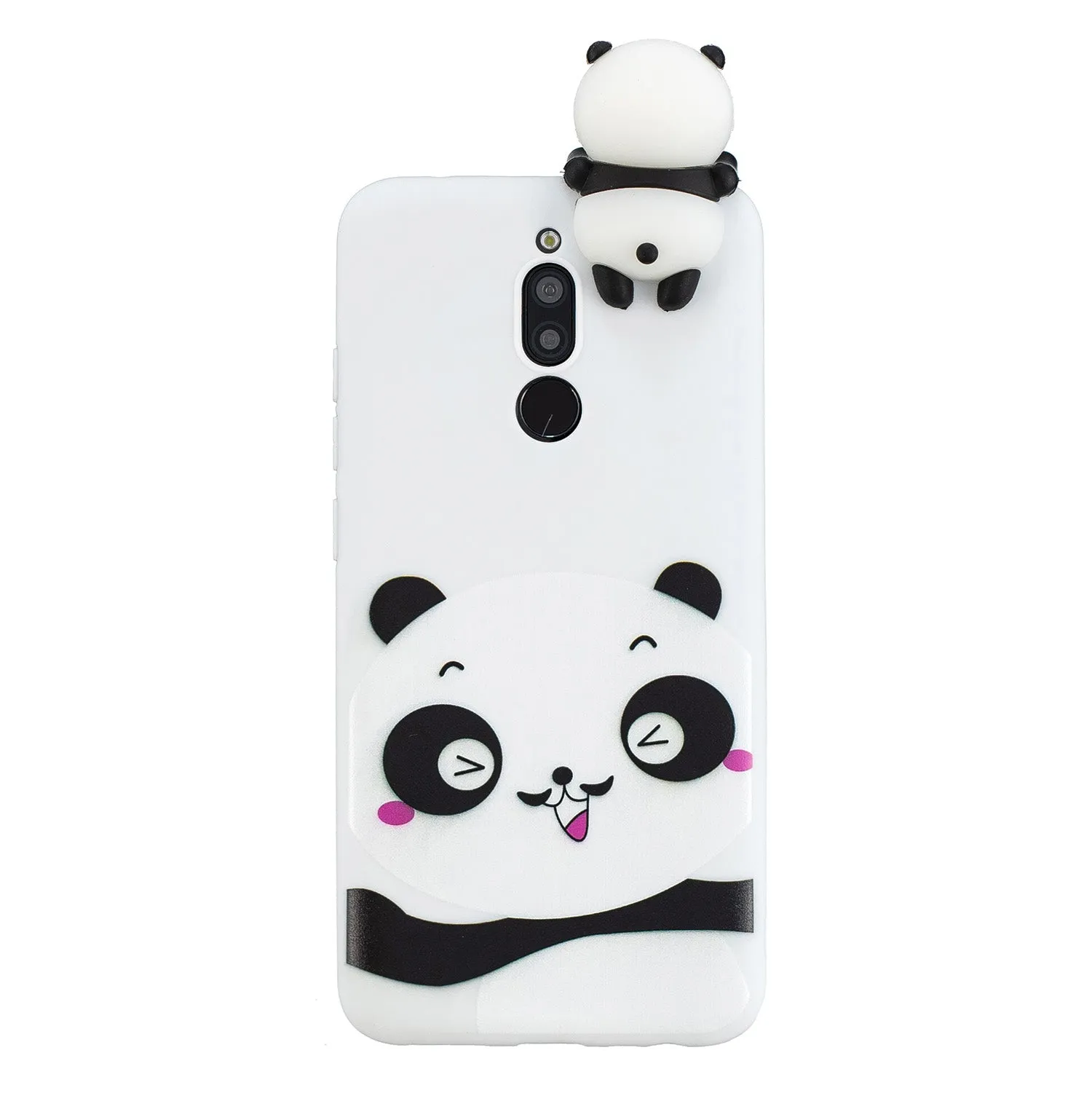 For Redmi 8/8A/5/Note 8T Mobile Phone Case Cute Cellphone Shell Soft TPU Cover with Cartoon Pig Duck Bear Kitten Lovely Pattern White