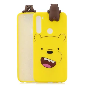 For Redmi 8/8A/5/Note 8T Mobile Phone Case Cute Cellphone Shell Soft TPU Cover with Cartoon Pig Duck Bear Kitten Lovely Pattern Yellow
