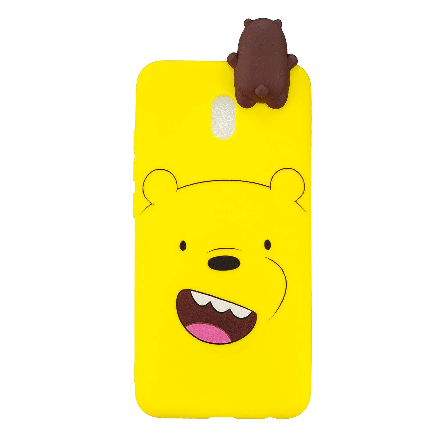 For Redmi 8/8A/5/Note 8T Mobile Phone Case Cute Cellphone Shell Soft TPU Cover with Cartoon Pig Duck Bear Kitten Lovely Pattern Yellow