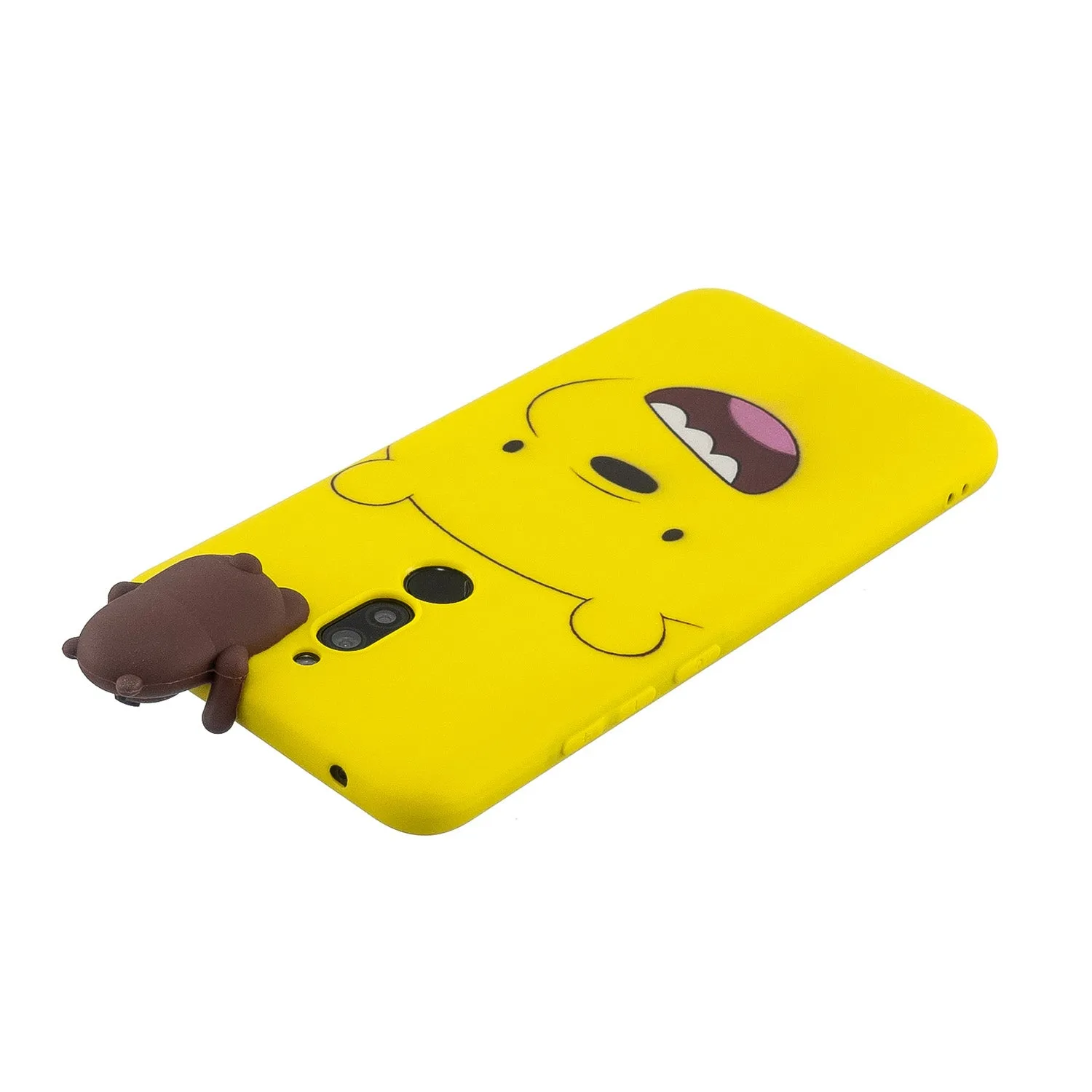 For Redmi 8/8A/5/Note 8T Mobile Phone Case Cute Cellphone Shell Soft TPU Cover with Cartoon Pig Duck Bear Kitten Lovely Pattern Yellow