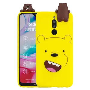 For Redmi 8/8A/5/Note 8T Mobile Phone Case Cute Cellphone Shell Soft TPU Cover with Cartoon Pig Duck Bear Kitten Lovely Pattern Yellow