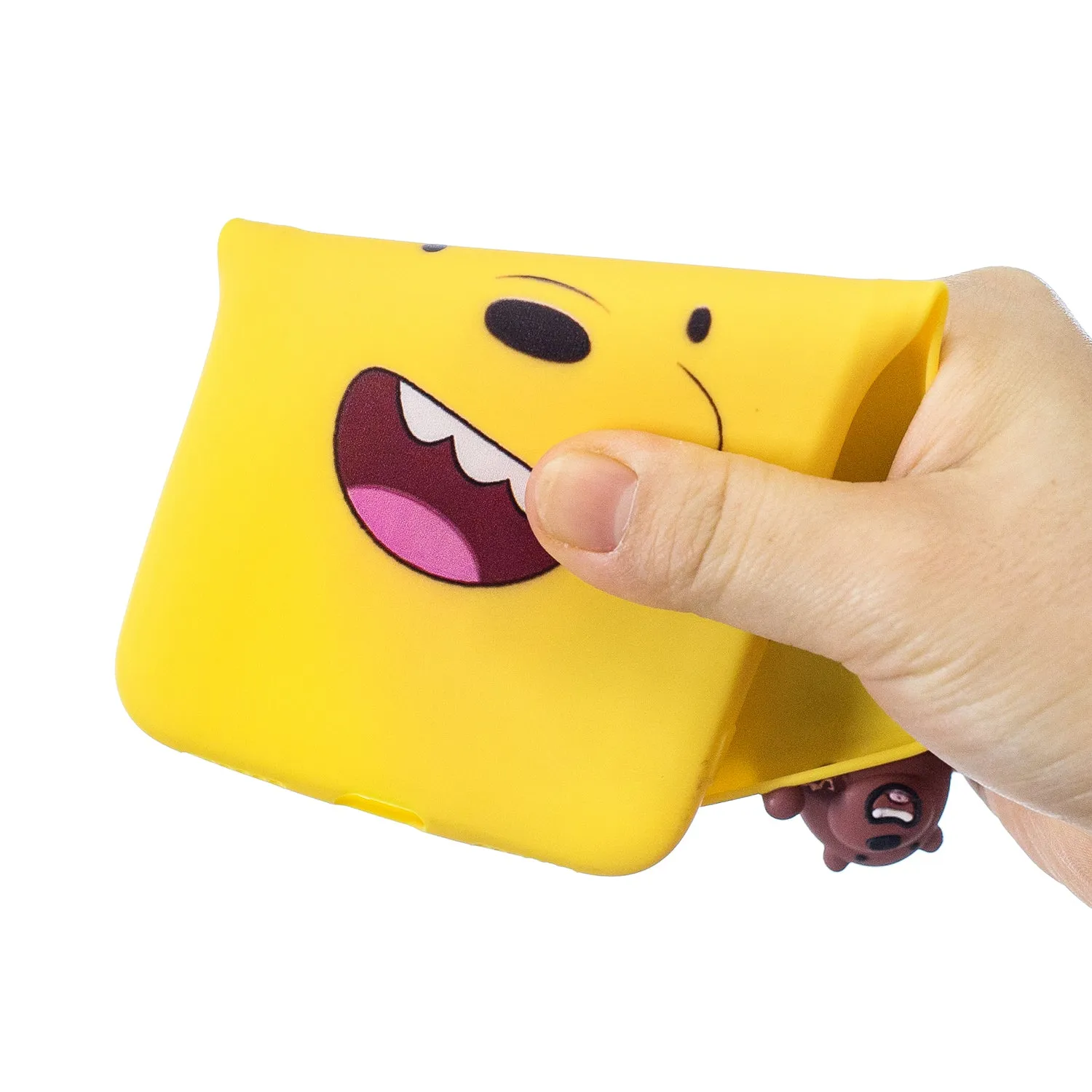 For Redmi 8/8A/5/Note 8T Mobile Phone Case Cute Cellphone Shell Soft TPU Cover with Cartoon Pig Duck Bear Kitten Lovely Pattern Yellow