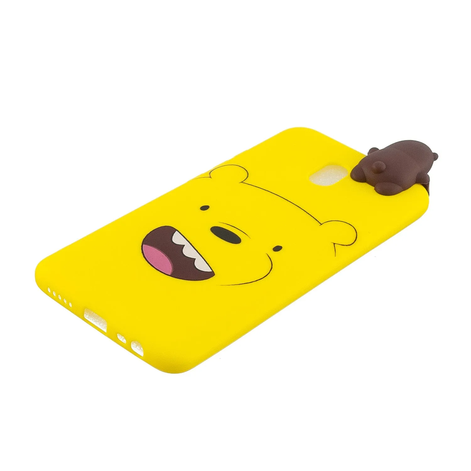 For Redmi 8/8A/5/Note 8T Mobile Phone Case Cute Cellphone Shell Soft TPU Cover with Cartoon Pig Duck Bear Kitten Lovely Pattern Yellow