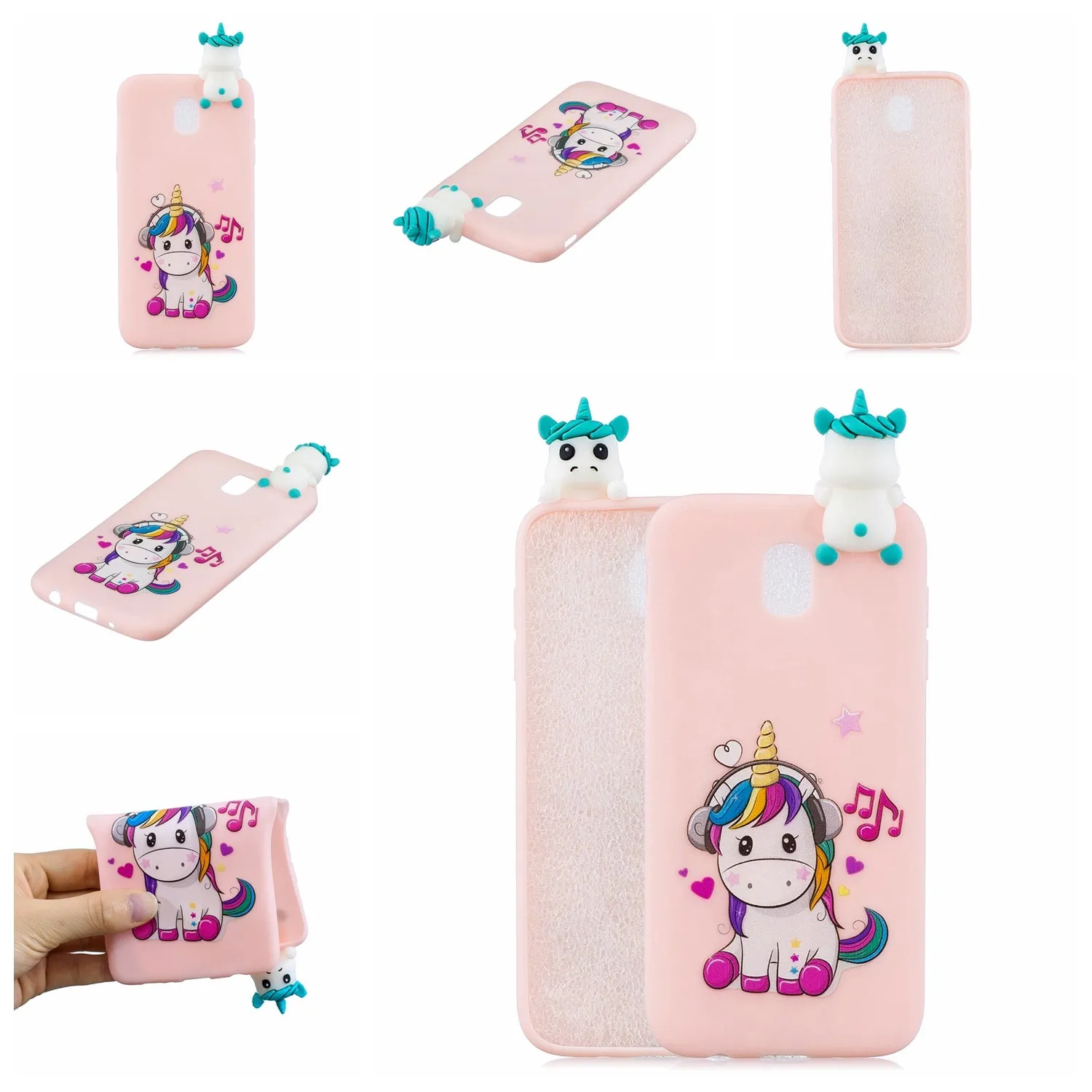 For Redmi 8A 3D Cartoon Painting Back Cover Soft TPU Mobile Phone Case Shell Music unicorn