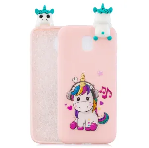 For Redmi 8A 3D Cartoon Painting Back Cover Soft TPU Mobile Phone Case Shell Music unicorn