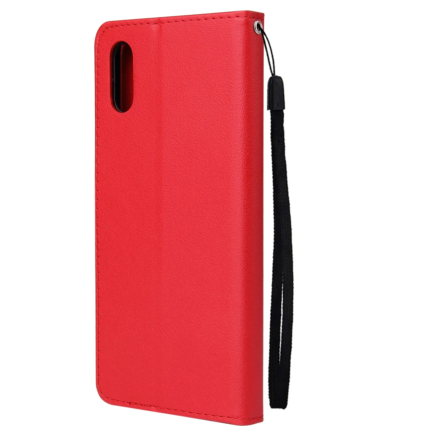 For Redmi 9A/Redmi 9C PU Leather Mobile Phone Cover with 3 Cards Slots Phone Frame Rose gold