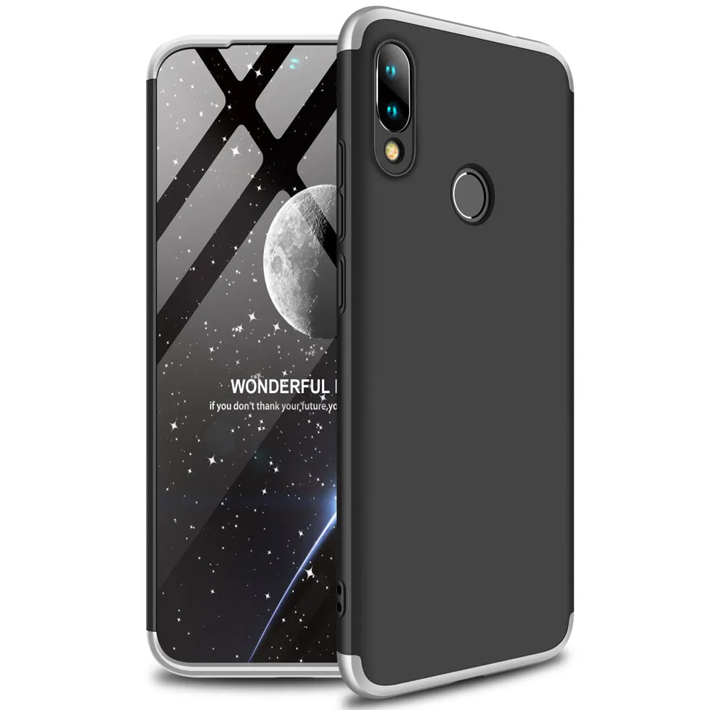 for Redmi NOTE 7 Ultra Slim PC Back Cover Non-slip Shockproof 360 Degree Full Protective Case blue_Redmi NOTE 7