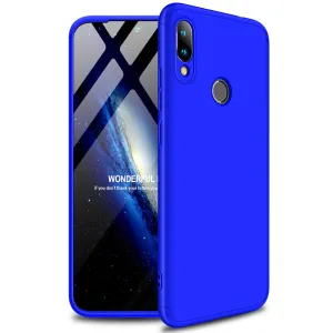 for Redmi NOTE 7 Ultra Slim PC Back Cover Non-slip Shockproof 360 Degree Full Protective Case blue_Redmi NOTE 7