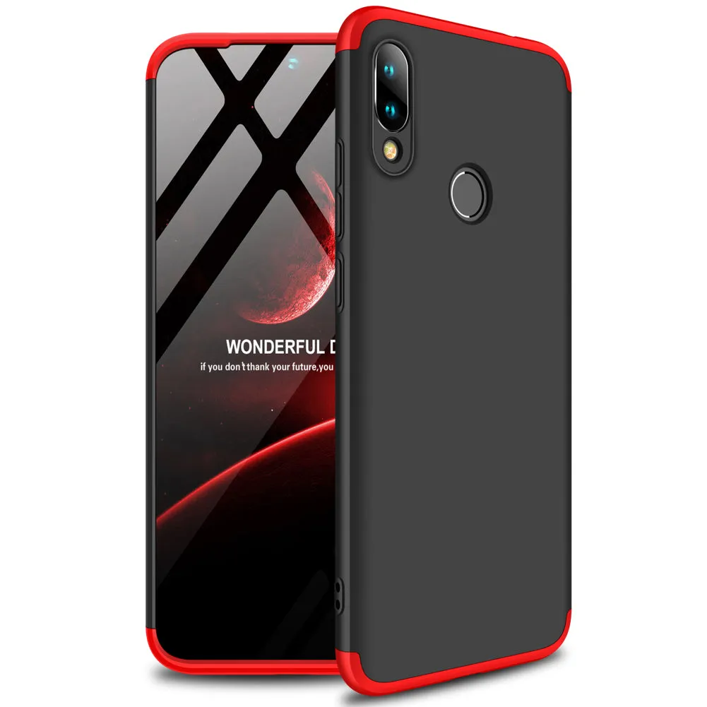 for Redmi NOTE 7 Ultra Slim PC Back Cover Non-slip Shockproof 360 Degree Full Protective Case blue_Redmi NOTE 7