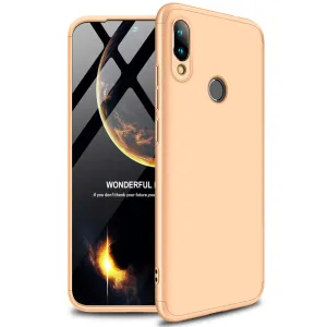 for Redmi NOTE 7 Ultra Slim PC Back Cover Non-slip Shockproof 360 Degree Full Protective Case gold_Redmi NOTE 7