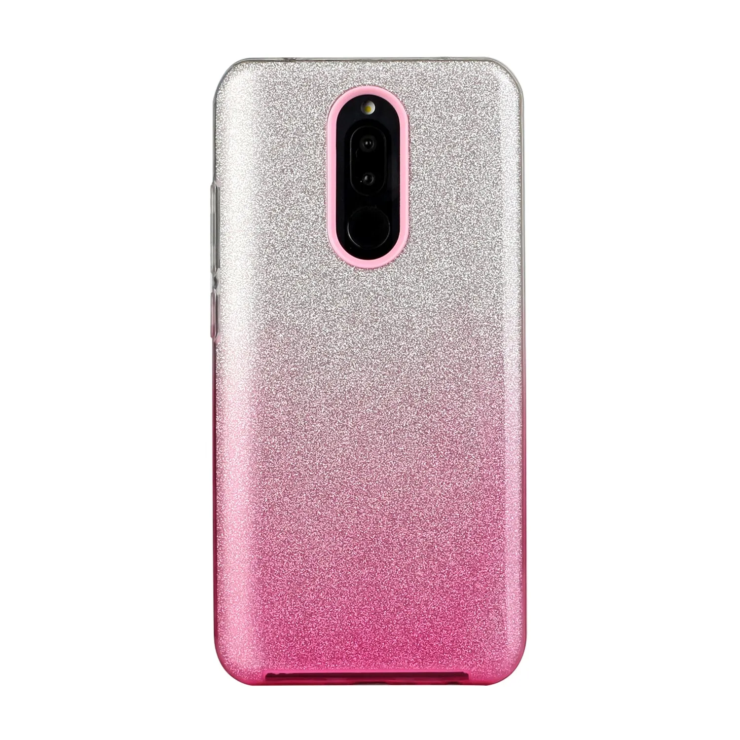 For Redmi Note 7/Note 7 pro/Note 8/Note 8 pro/8/8A Phone Case Gradient Color Glitter Powder Phone Cover with Airbag Bracket Pink