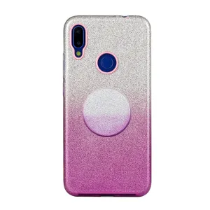 For Redmi Note 7/Note 7 pro/Note 8/Note 8 pro/8/8A Phone Case Gradient Color Glitter Powder Phone Cover with Airbag Bracket purple