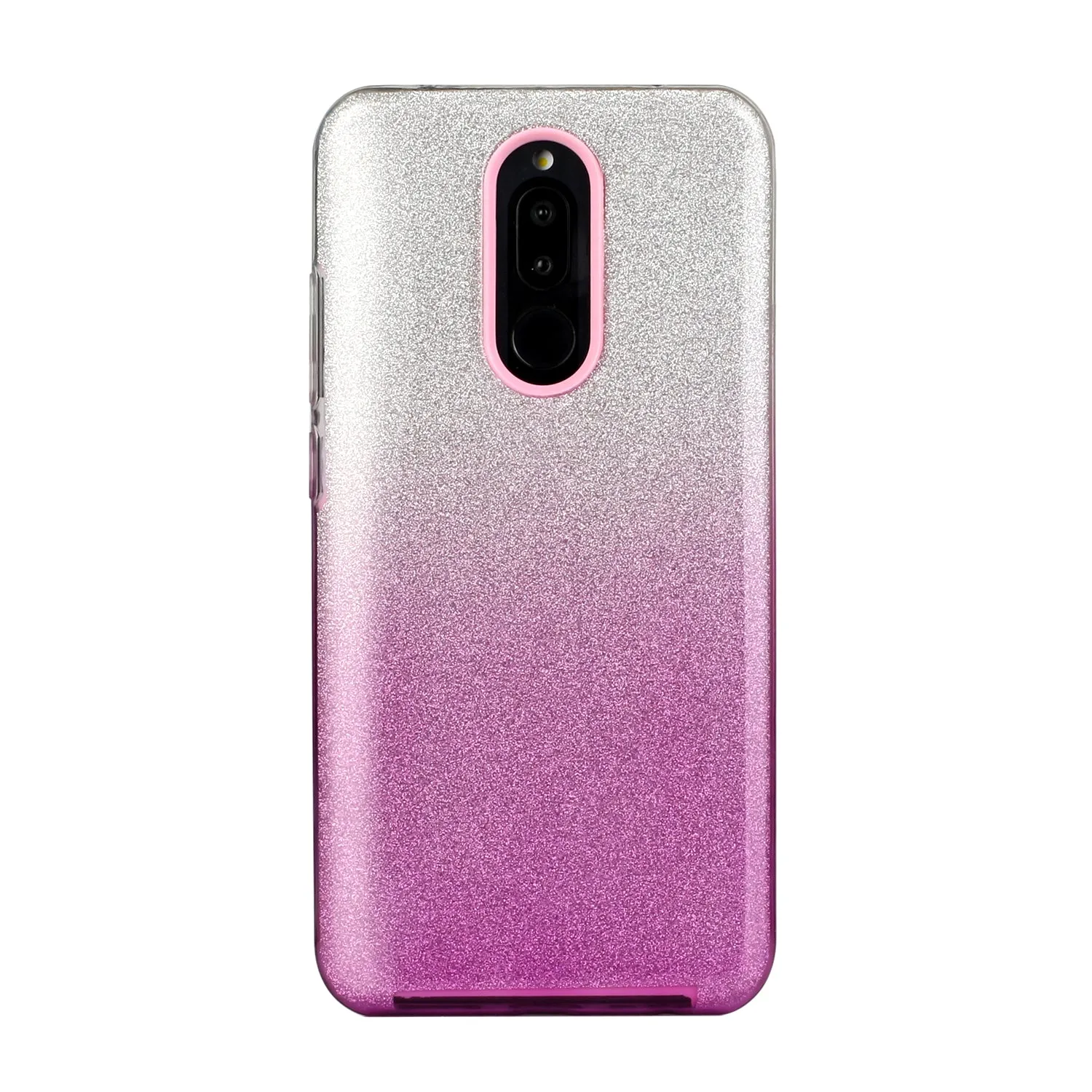 For Redmi Note 7/Note 7 pro/Note 8/Note 8 pro/8/8A Phone Case Gradient Color Glitter Powder Phone Cover with Airbag Bracket purple
