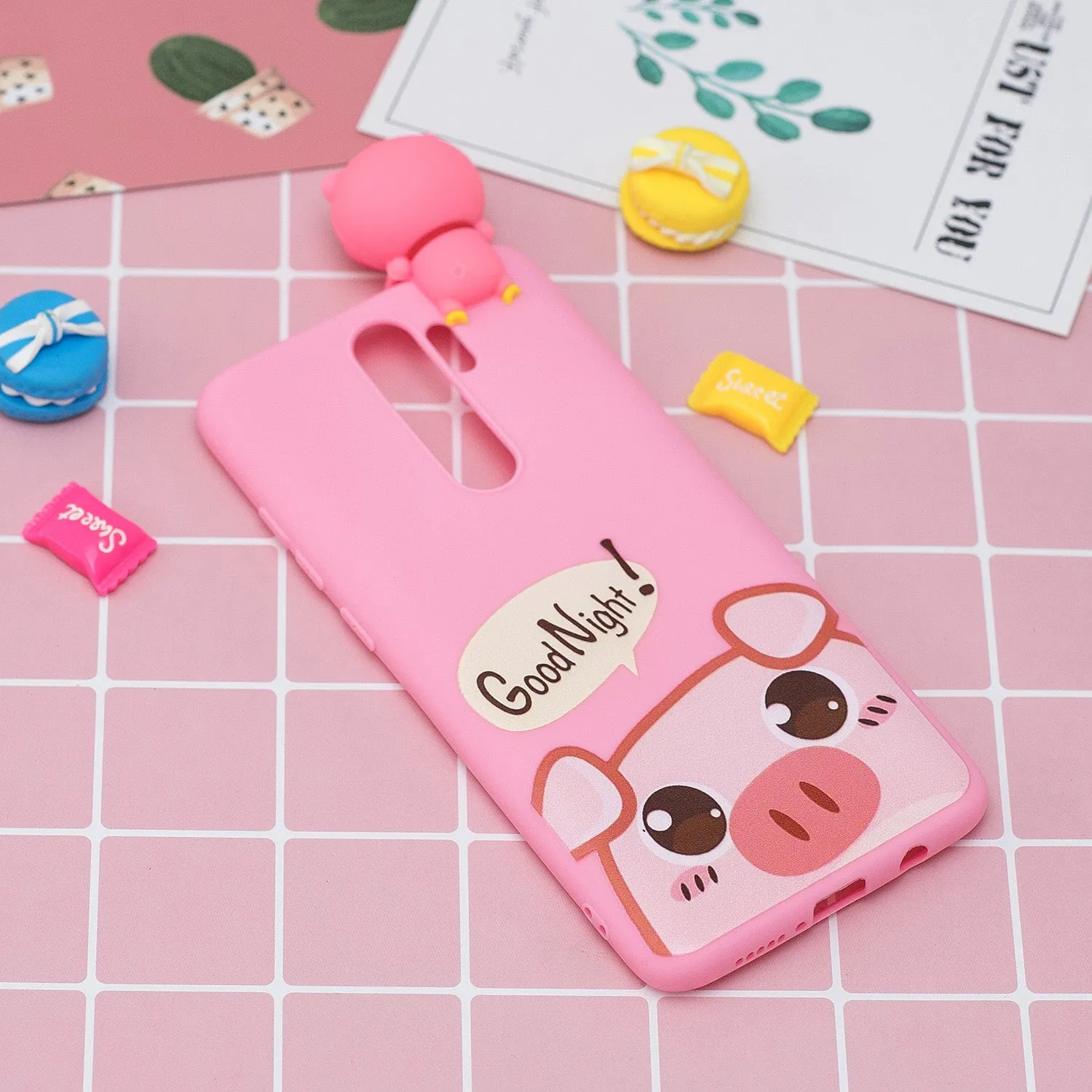 For Redmi NOTE 8 NOTE 8 pro 3D Color Painting Pattern Drop Protection Soft TPU Back Cover Mobile Phone Case Rose red