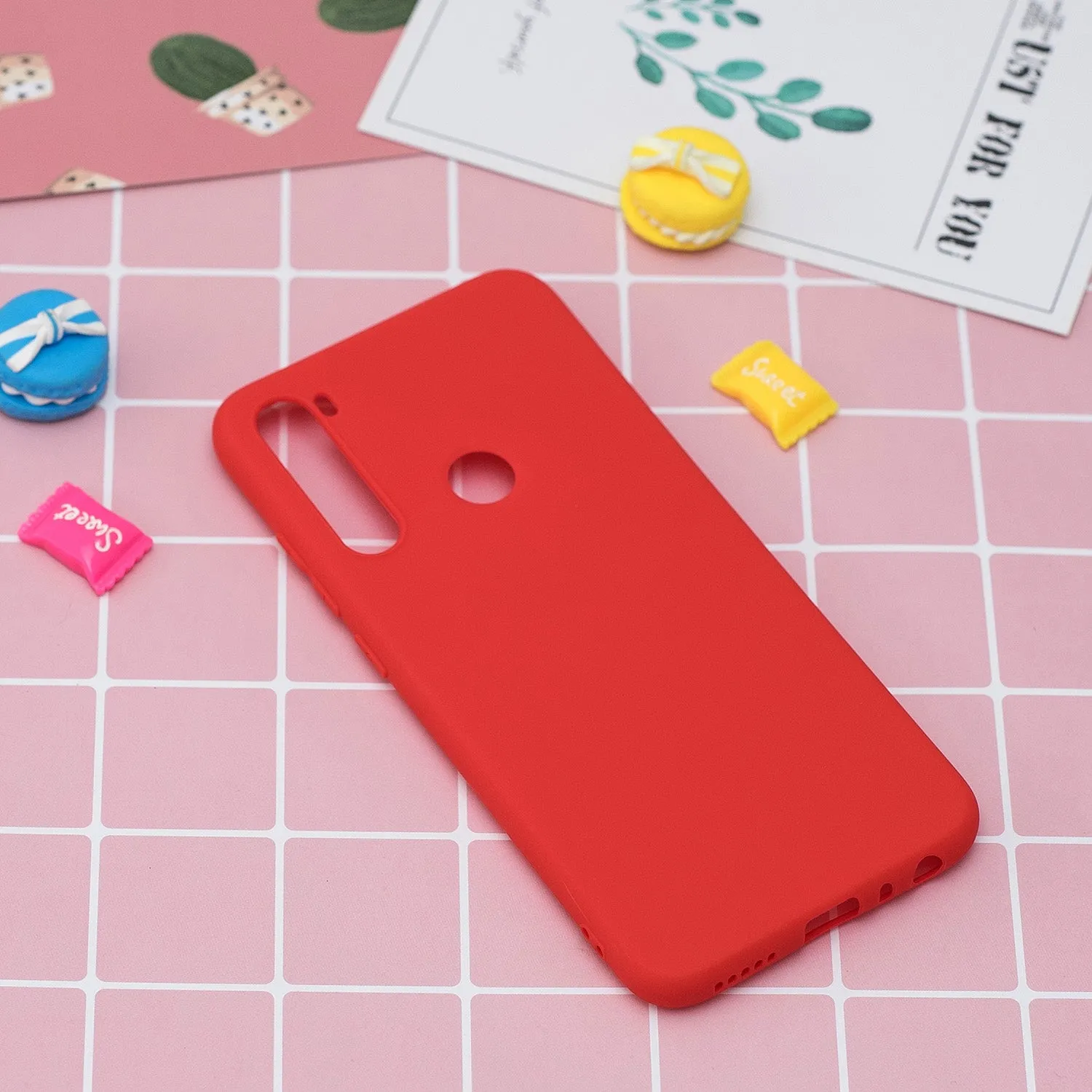 For Redmi NOTE 8 NOTE 8 Pro Soft Candy Color Frosted Surface Shockproof TPU Back Cover Mobile Phone Case Light blue